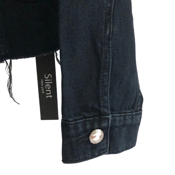 Silent New York Dark Wash Denim Jacket Size Small - Picture 8 of 10